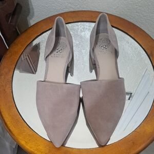 Vince Camuto Women's Beige Suede Loafers